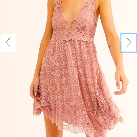 HOST PIC FREE PEOPLE ONE ADELLA BURNOUT SLIP DRESS RARE MAUVE COLOR SIZE MEDIUM - Picture 3 of 12